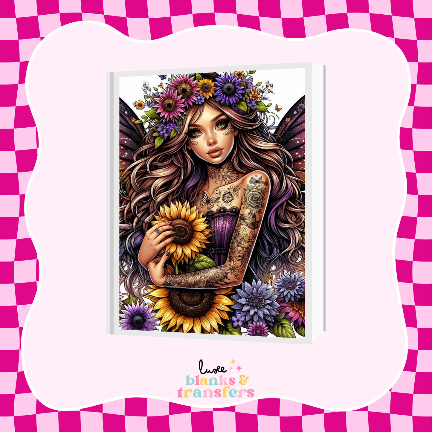 Fairy Girl A5 Journal UV DTF Transfer (#A24)