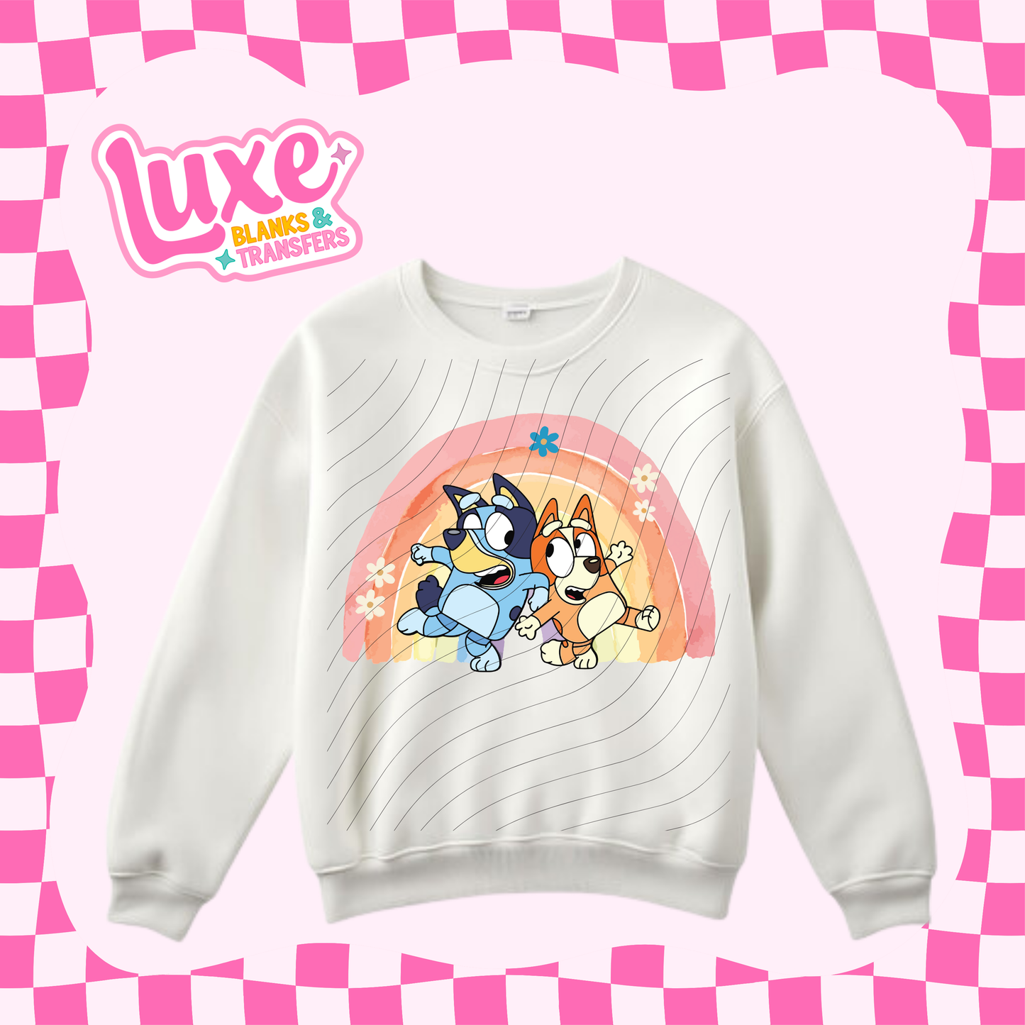 Blue Show Rainbow | DTF Heat Transfer | #269