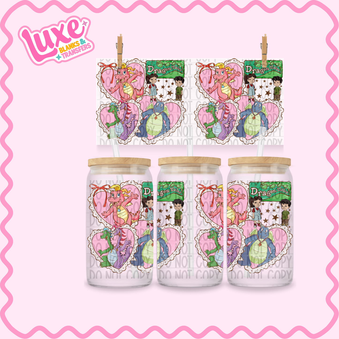 16oz UV DTF Wrap | Dragon Tale TV | #2359