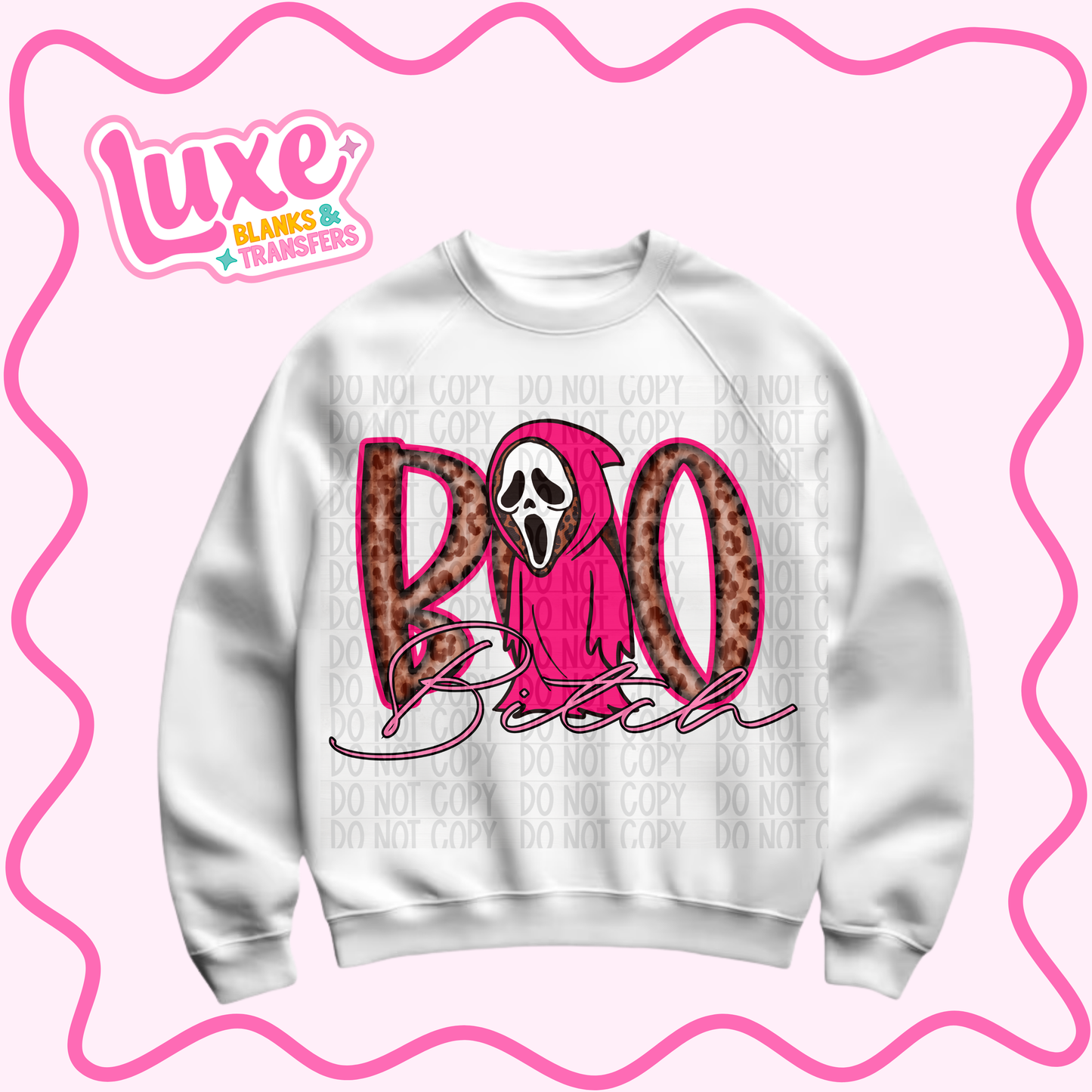 DTF Heat Transfer | Boo B | #1007
