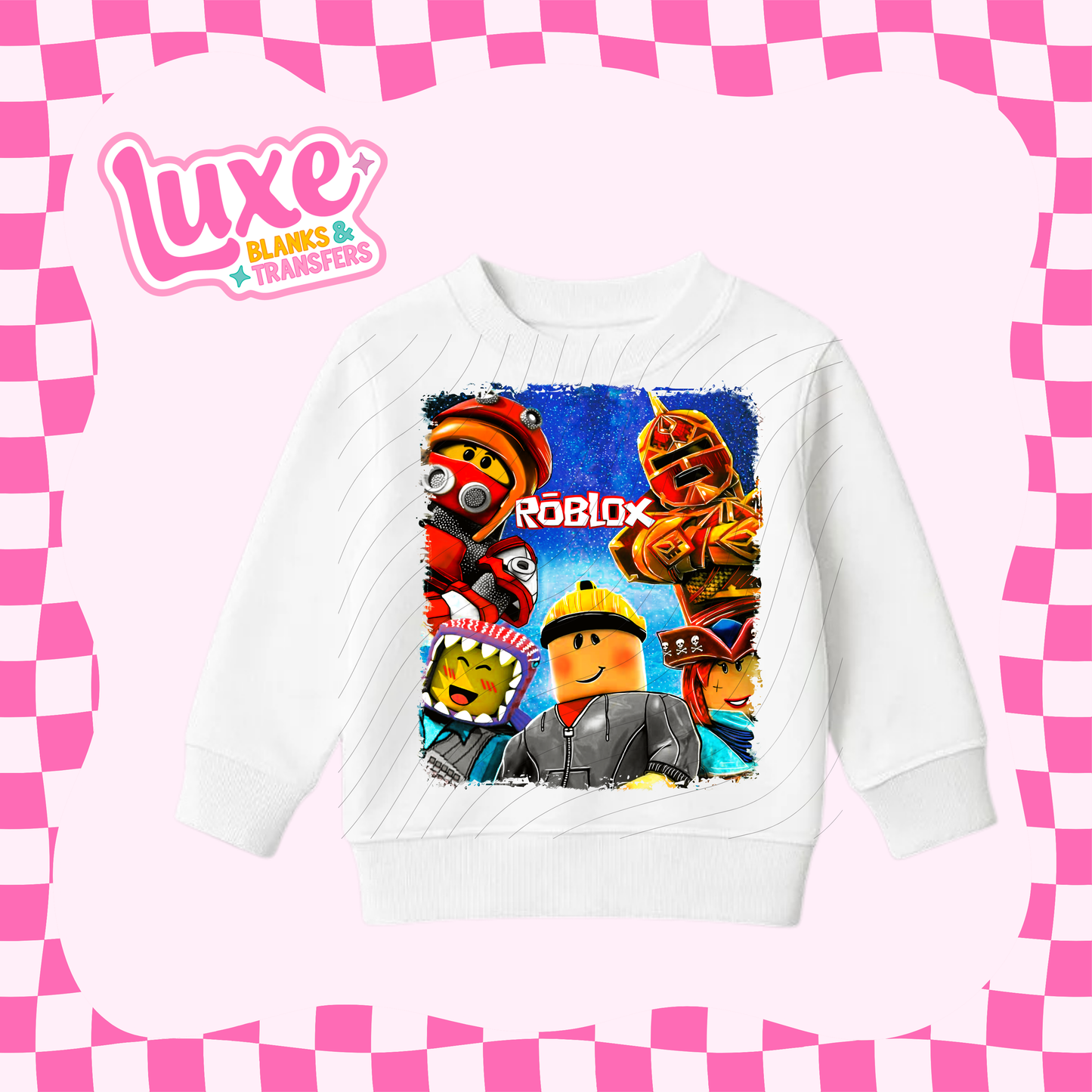 Blox Blue | Kids DTF Heat Transfer | #92