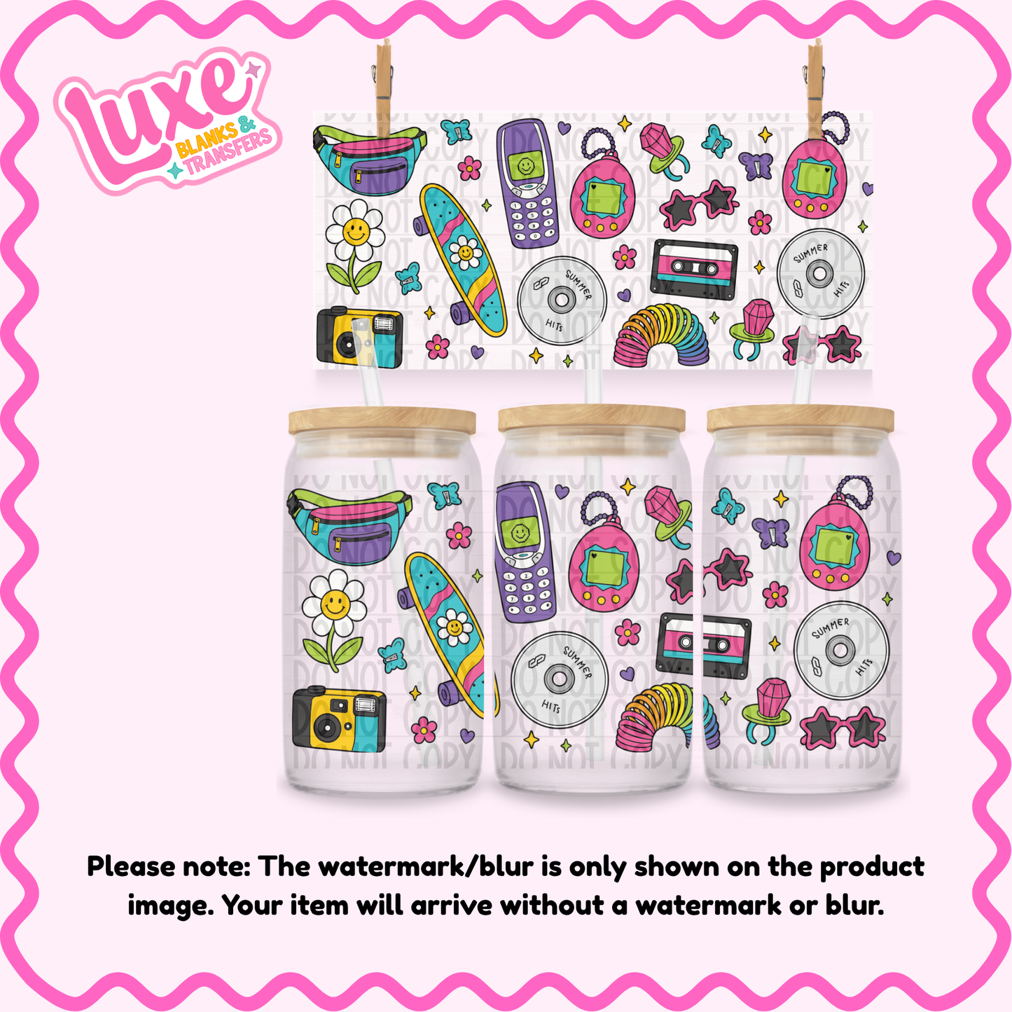 16oz UV DTF Wrap | 90's Kid | #4139