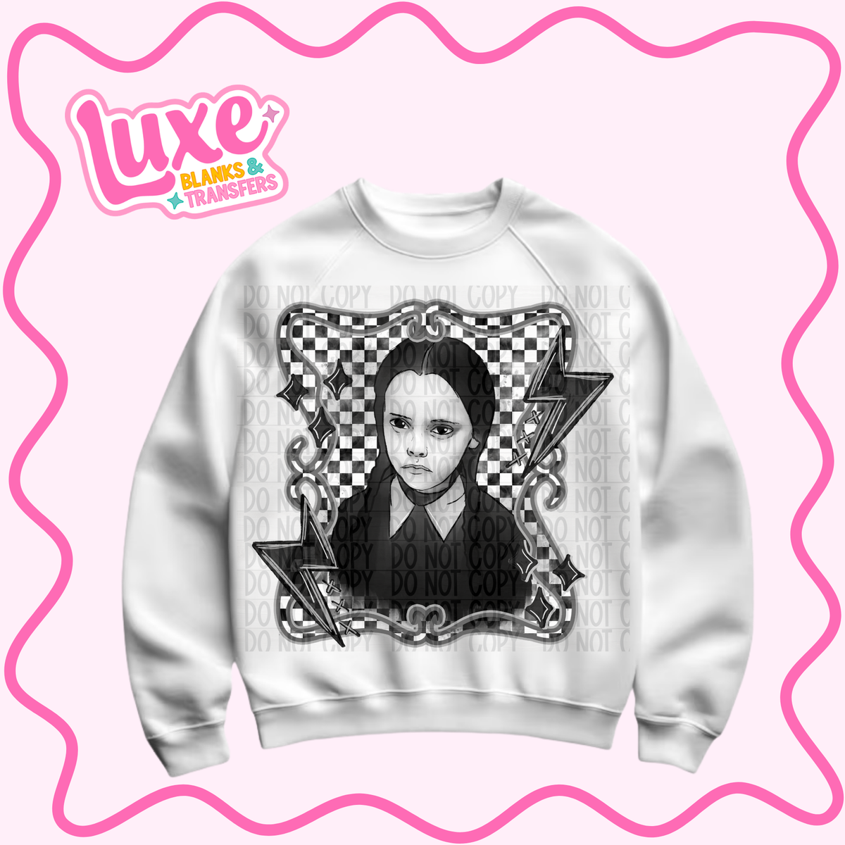 DTF Heat Transfer | B&W Wed | #1551