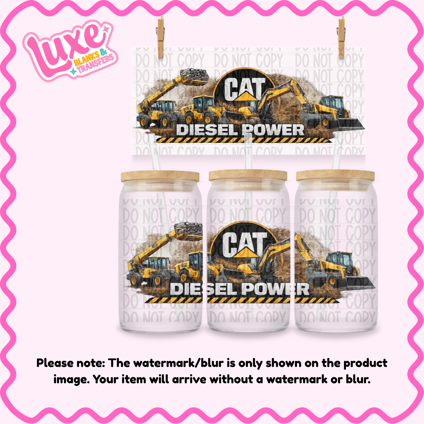 16oz UV DTF Wrap | CAT Diggers | #4141