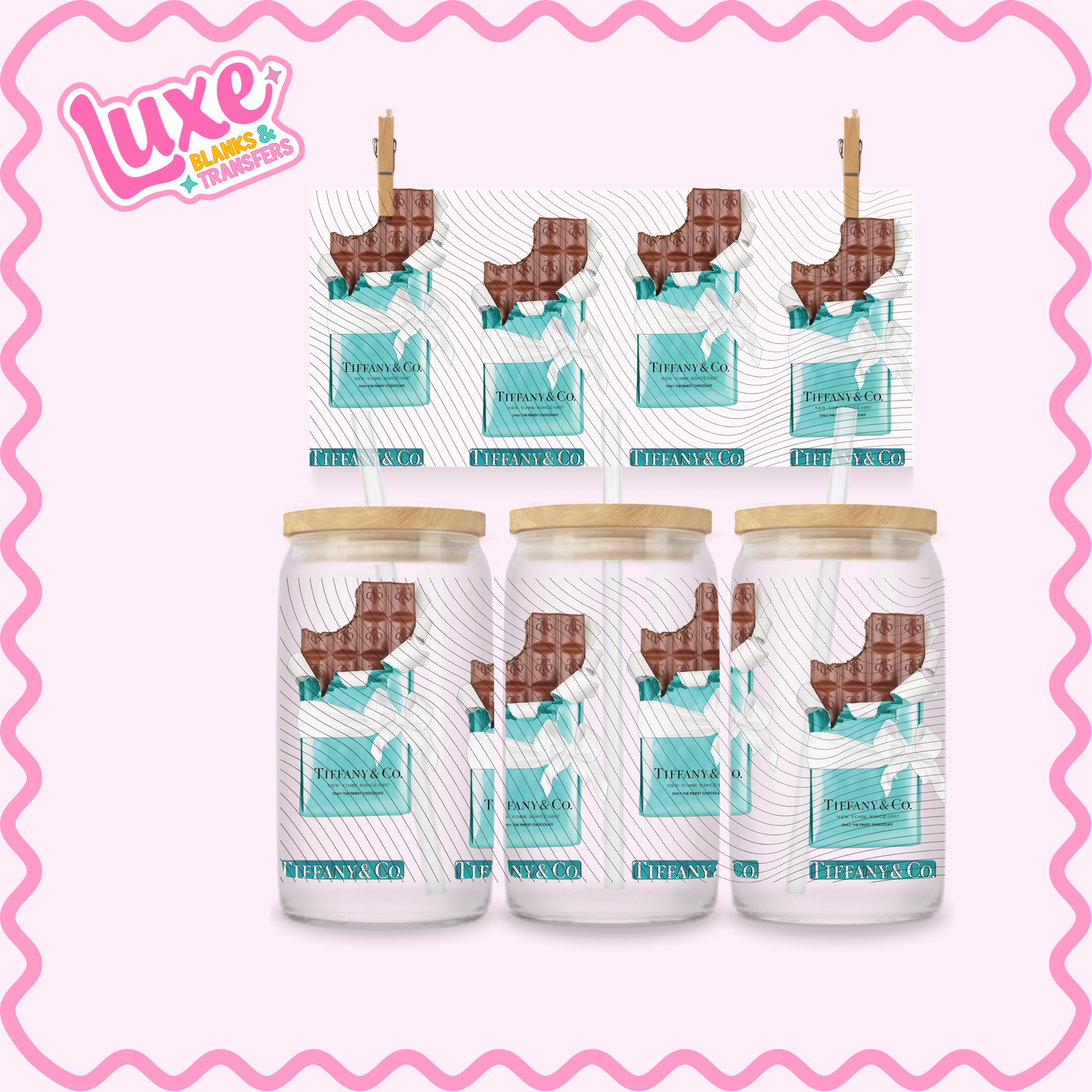 16oz UV DTF Wrap | Tiff Co. Choc | #2677