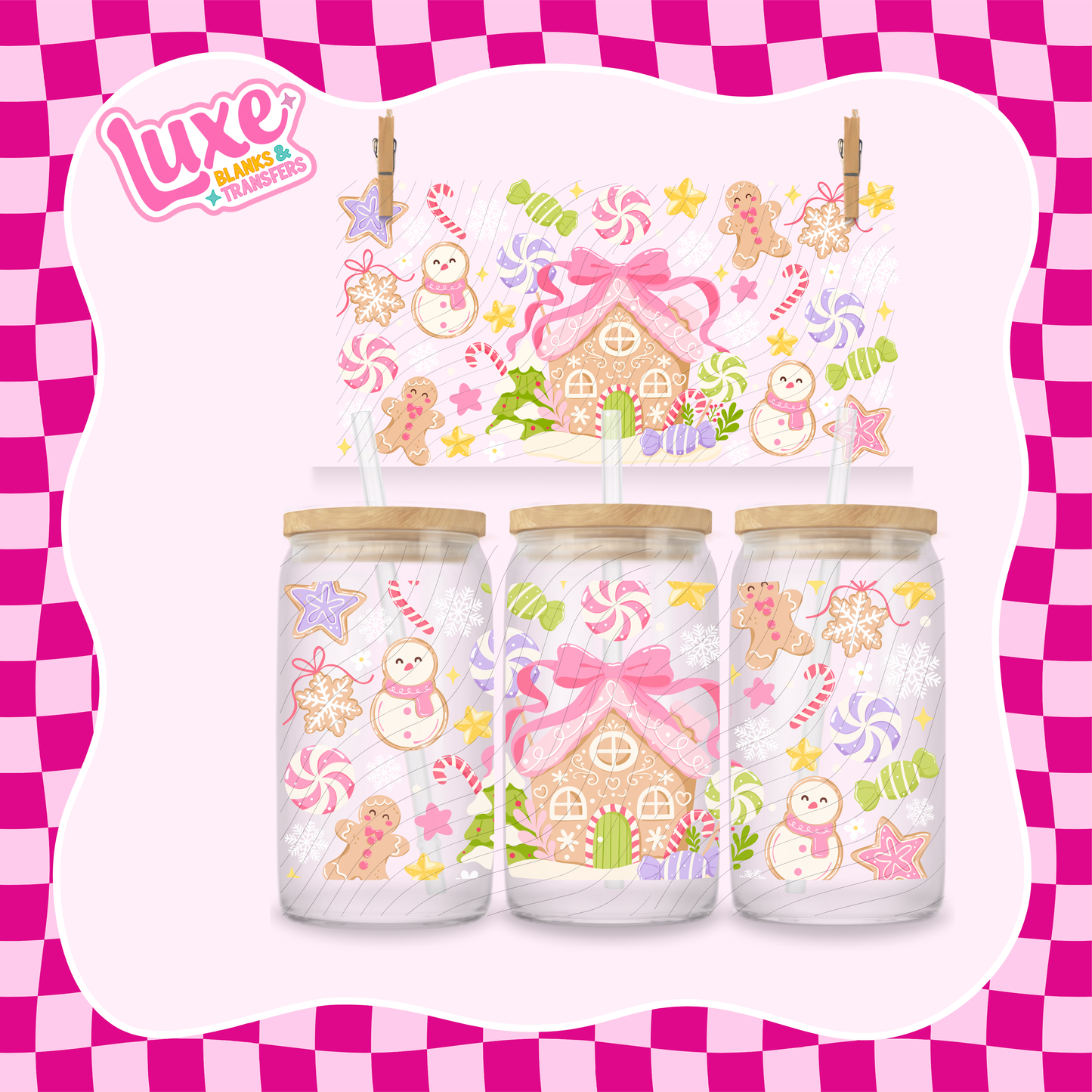 Pastel Gingerbread UV DTF Wrap (#907)