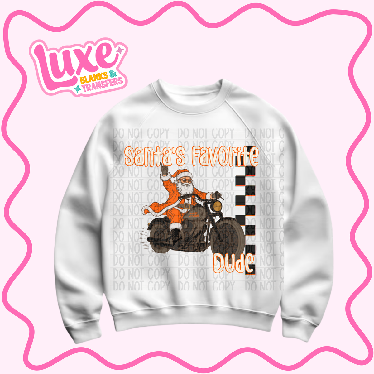 DTF Heat Transfer | Santas Fav Dude | #1558