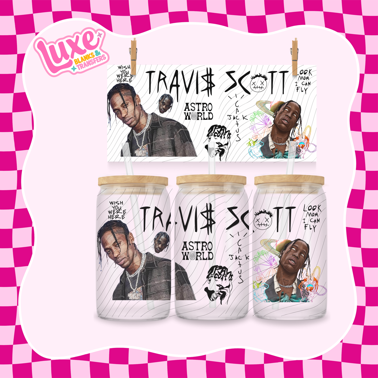 Travis Rap | 16oz UV DTF Wrap | #1407