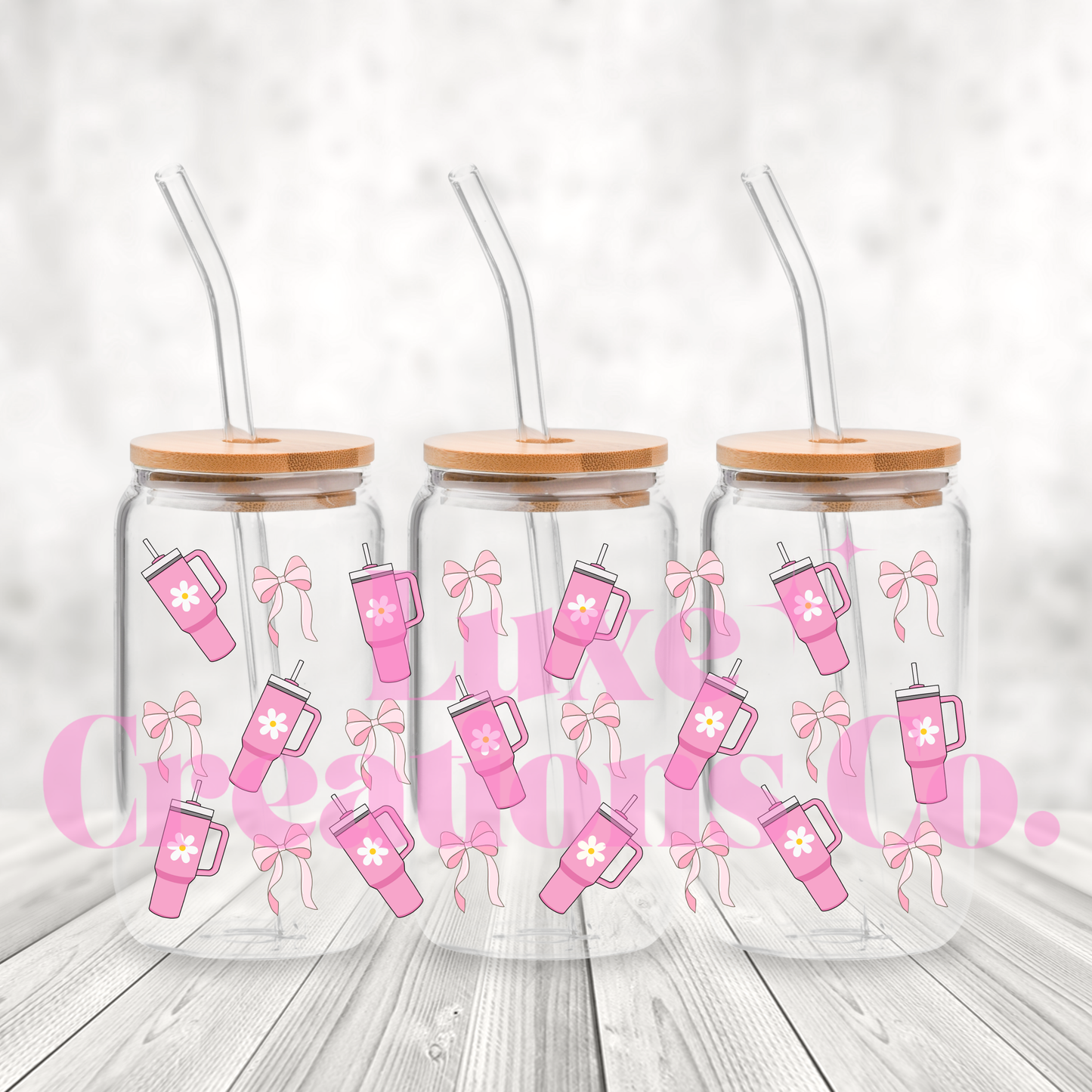 Pink Cup UV DTF Wrap (#244)