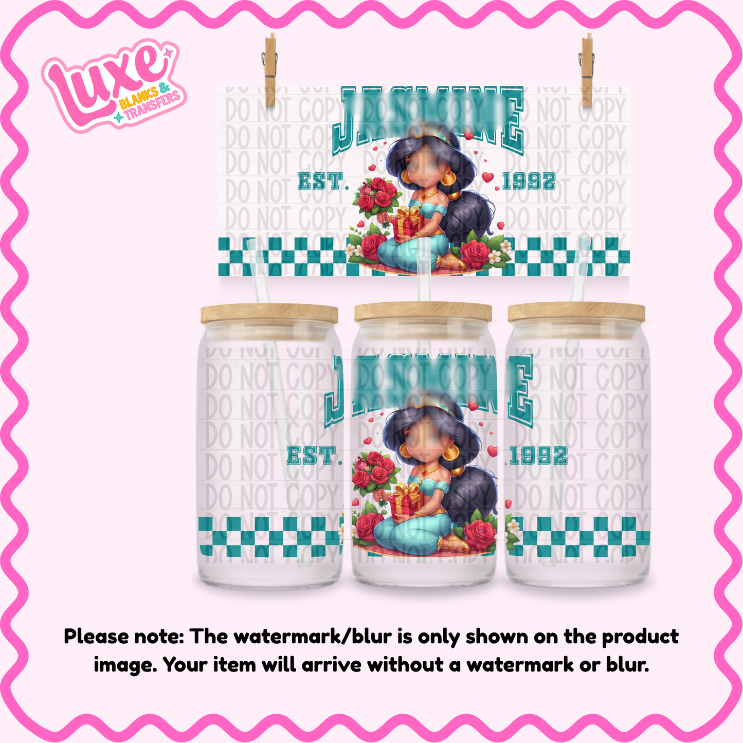 16oz UV DTF Wrap | J4s Girl | #1511