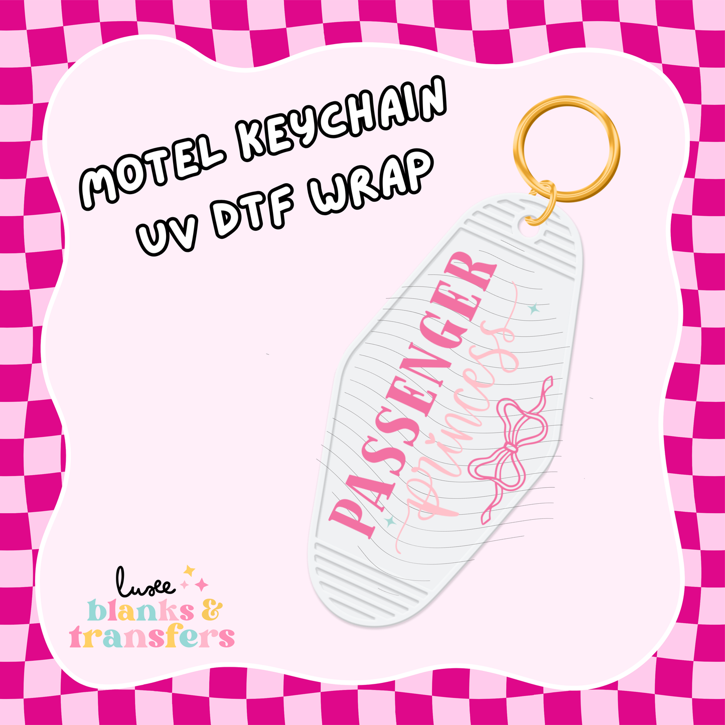 Motel Keychain UV DTF Wrap (#C29)