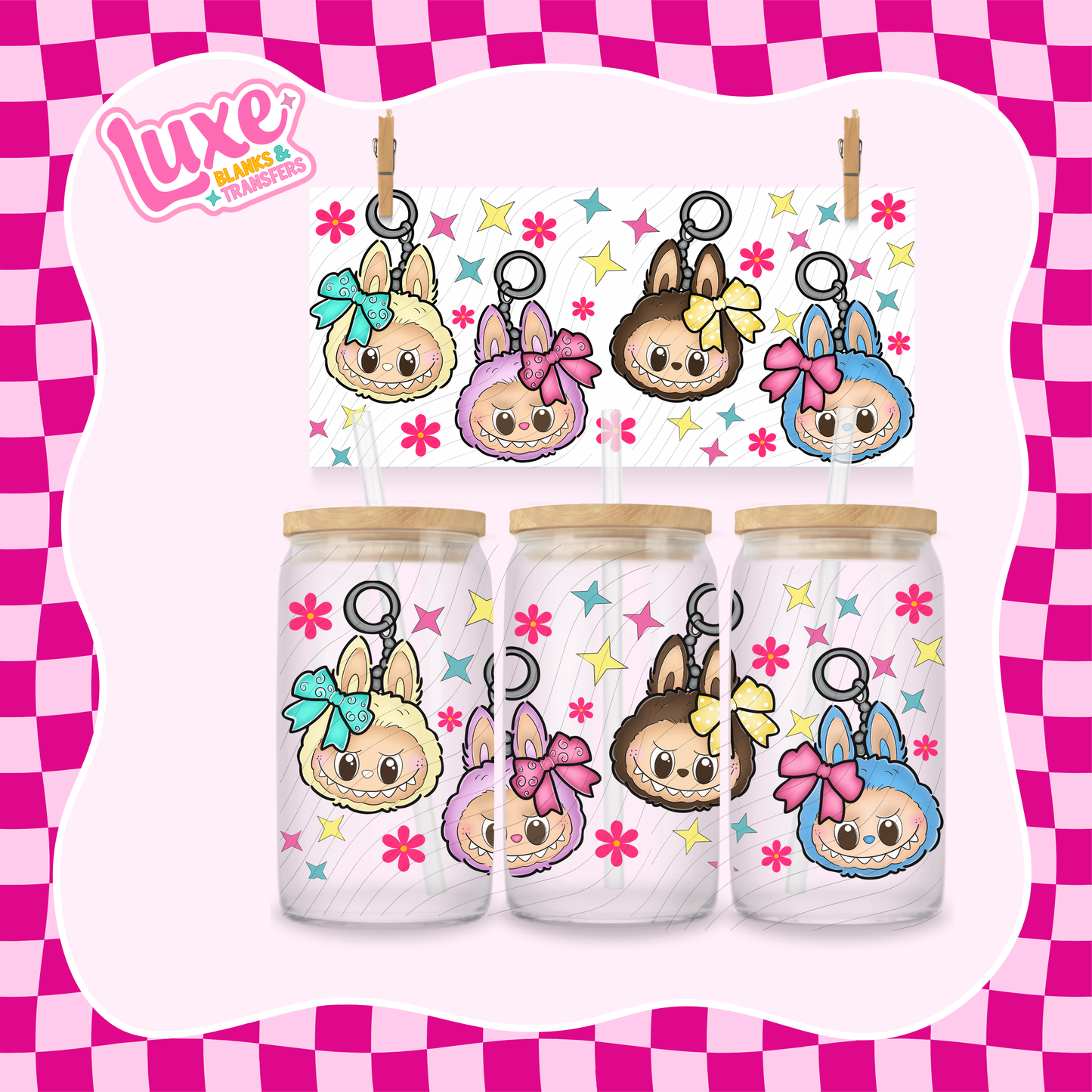 Bubu Keychain | 16oz UV DTF Wrap | #1421