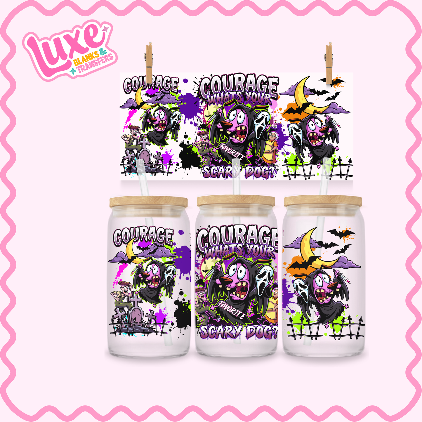 16oz UV DTF Wrap | Courage | #3669