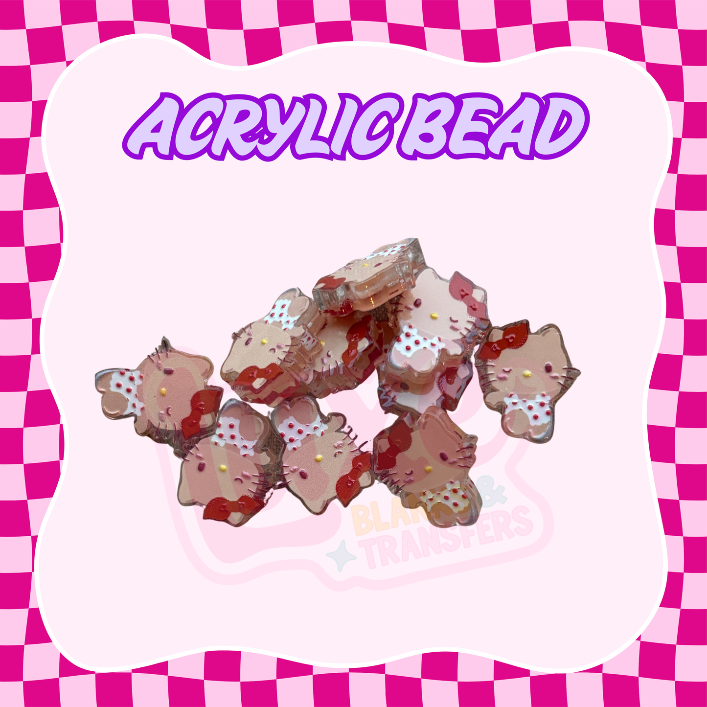 Flatback Acrylic Bead | HK Cute