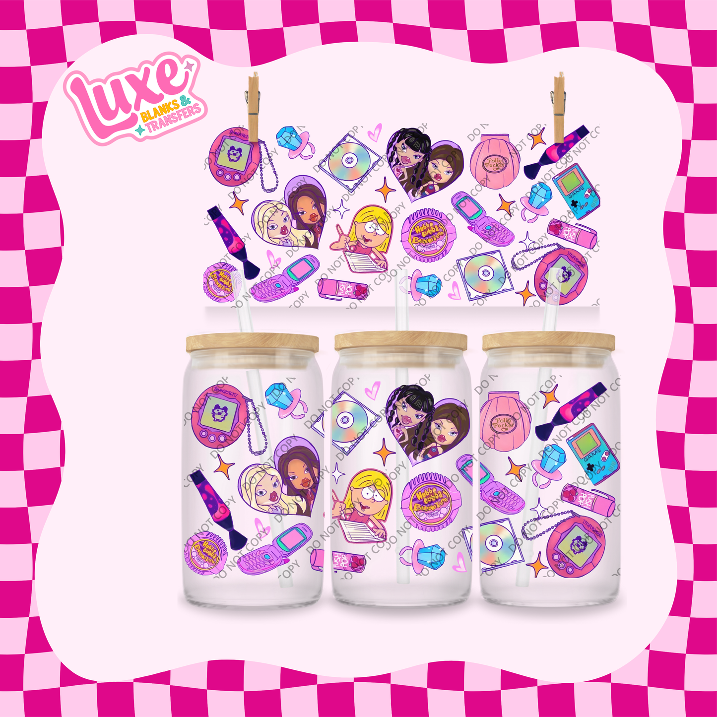 16oz UV DTF Wrap | Y2K Brat/z | #1913