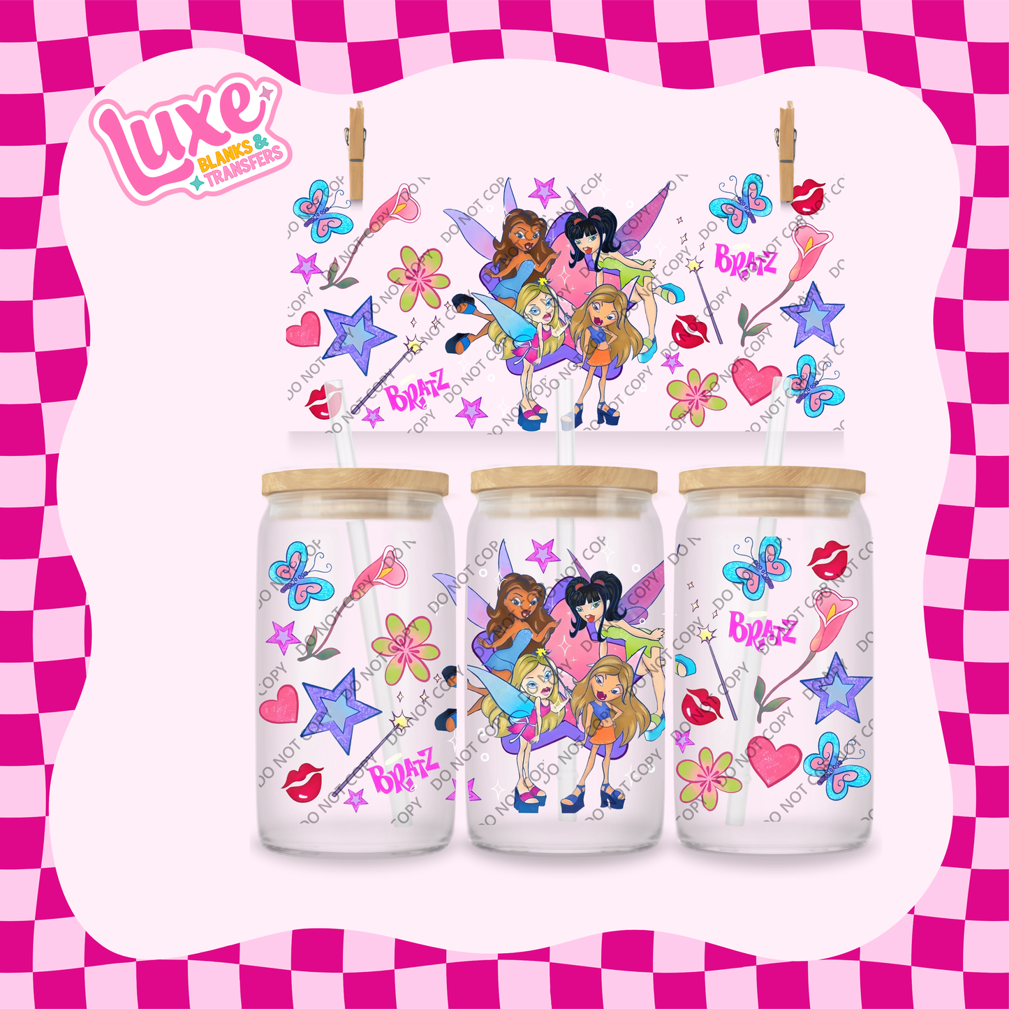 16oz UV DTF Wrap | Brat/z Fairies | #1915