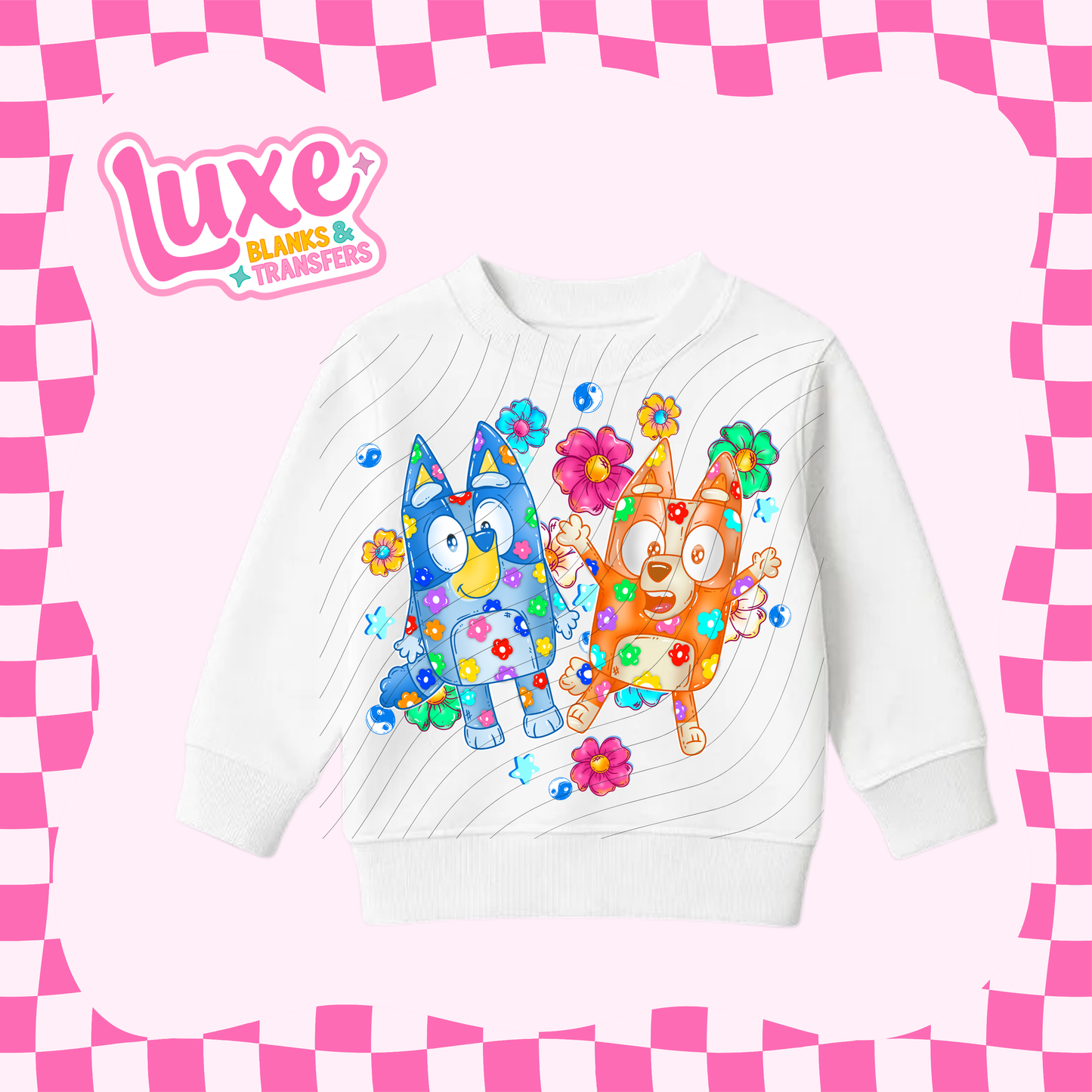 Blue Dog Show | Kids DTF Heat Transfer | #127