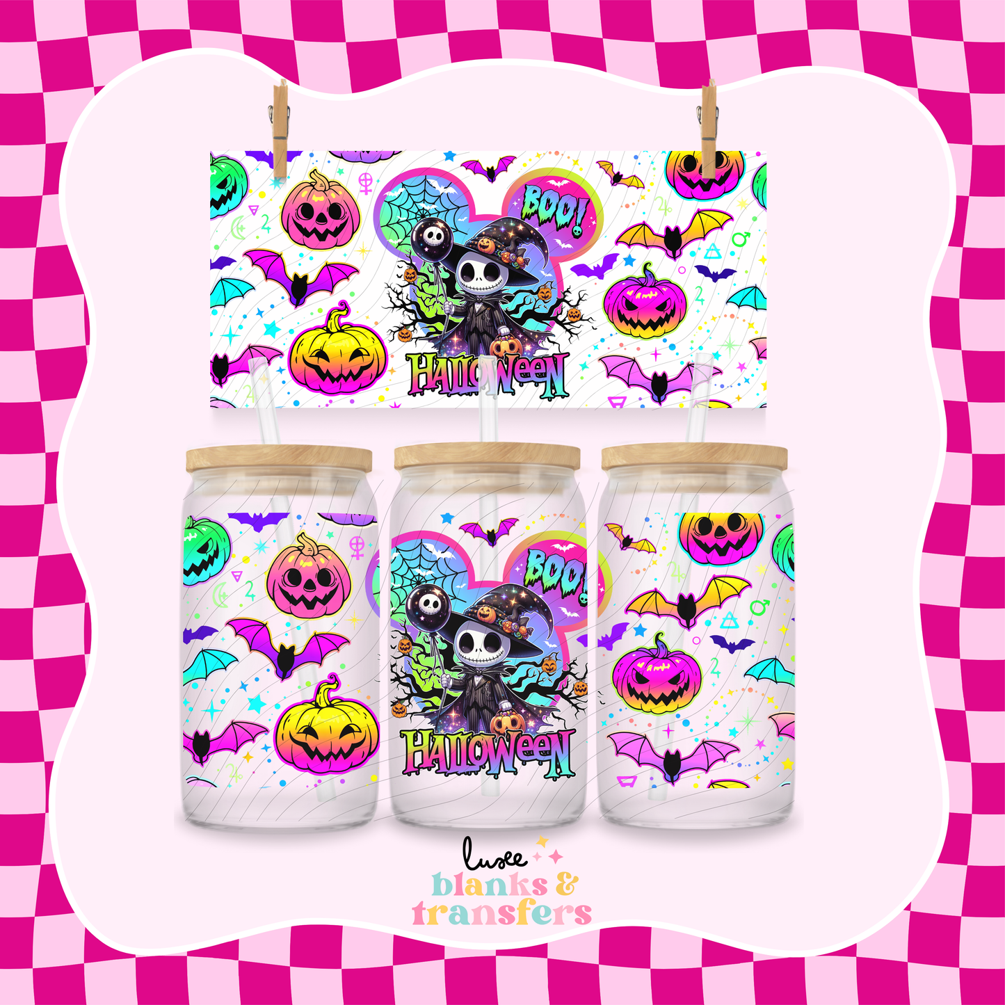 Halloween Skellington UV DTF Wrap (#536)