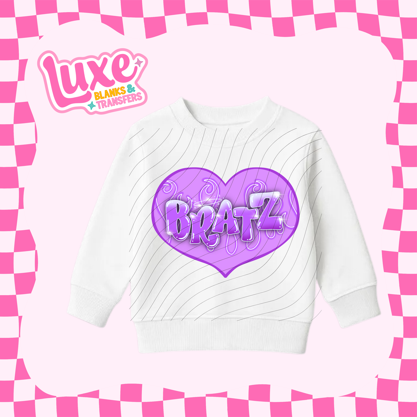 Bratz Purple Heart | Kids DTF Heat Transfer | #128