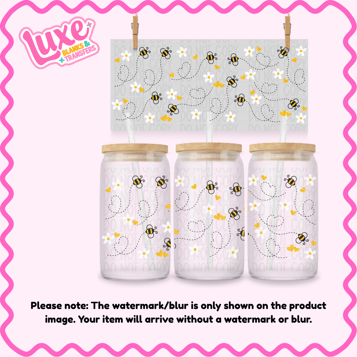 16oz UV DTF Wrap | Bees | #4176