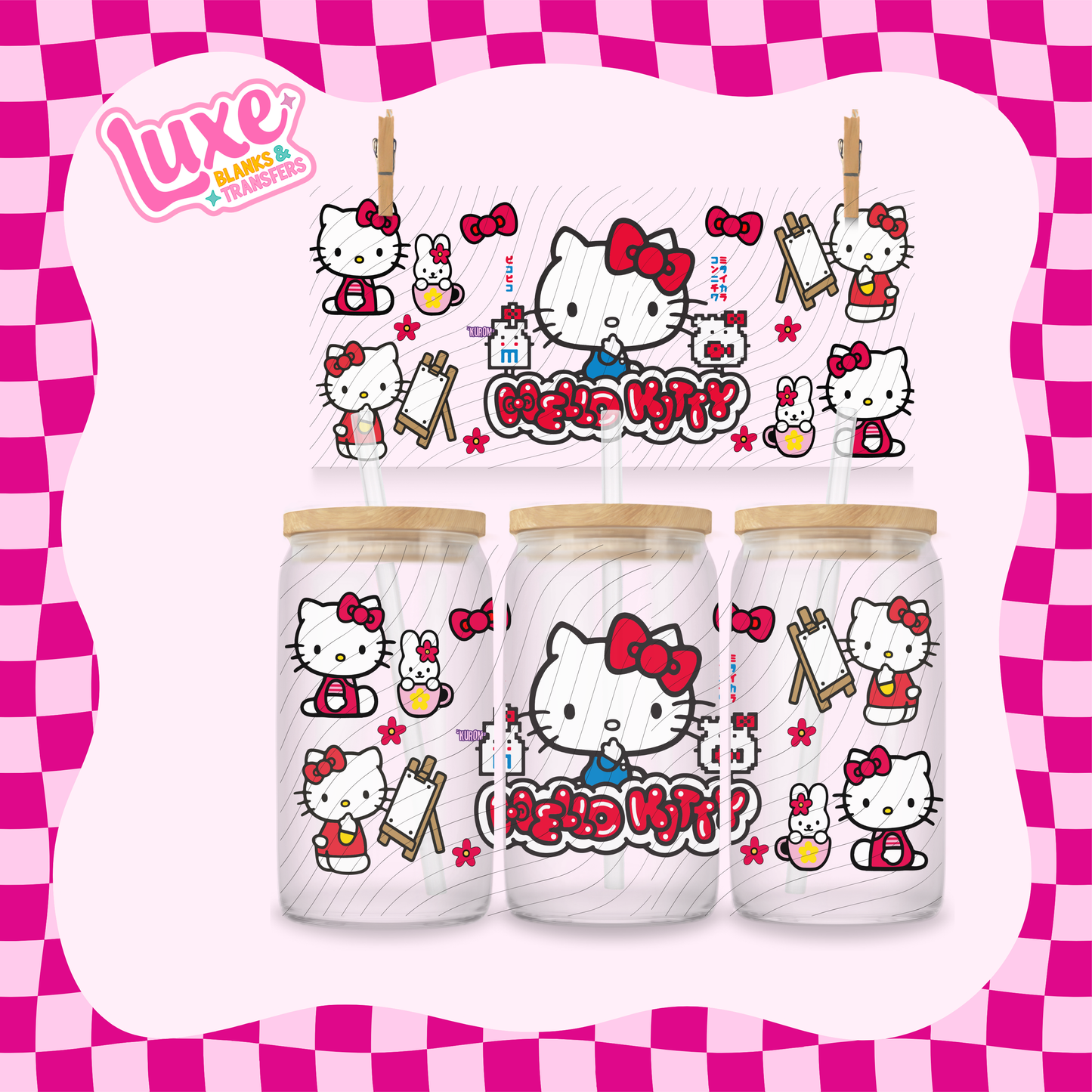 HK Red | 16oz UV DTF Wrap | #1646