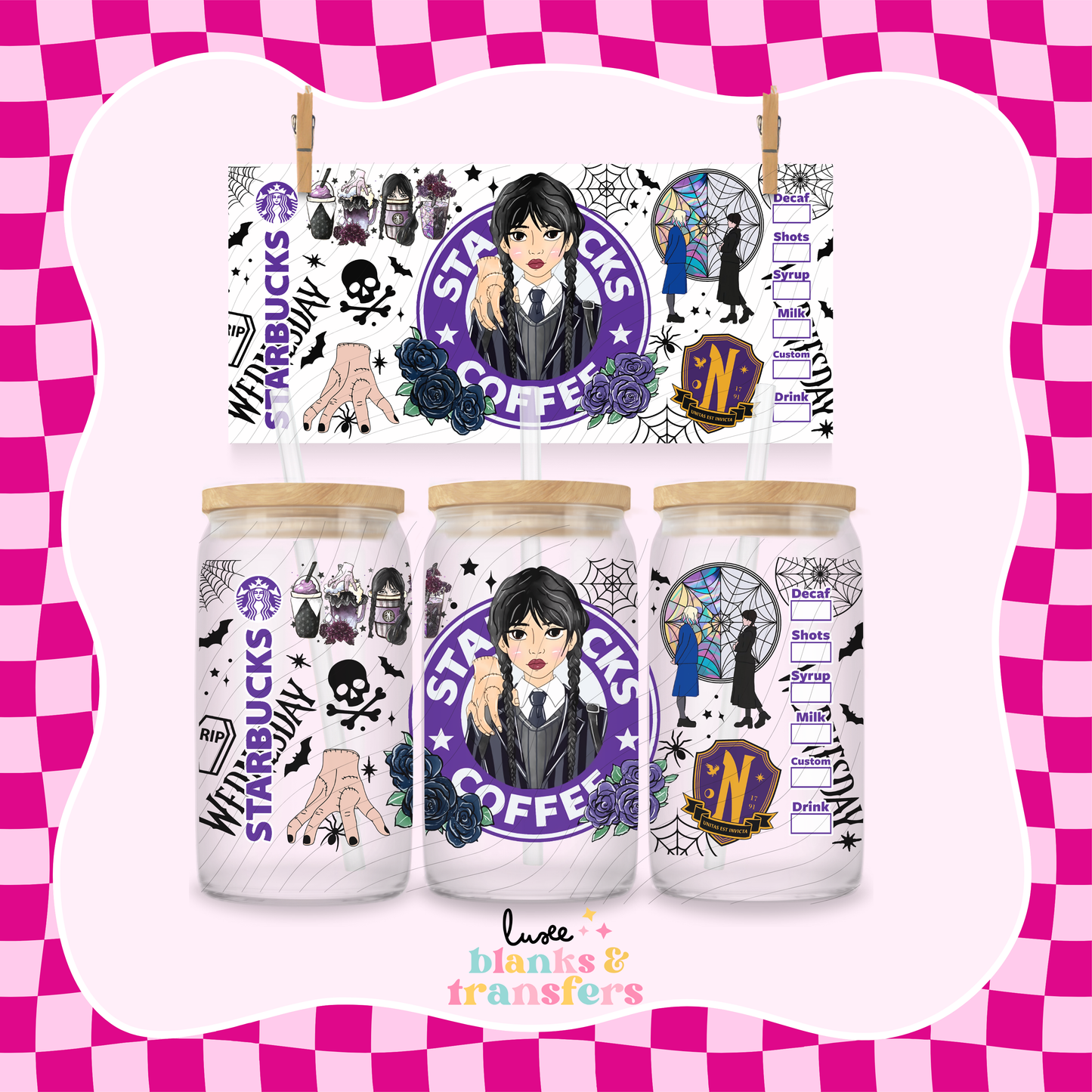Wed Character Starby UV DTF Wrap (#380)