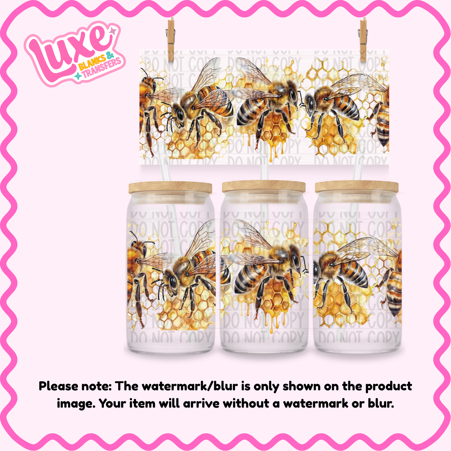 16oz UV DTF Wrap | Bees | #4177
