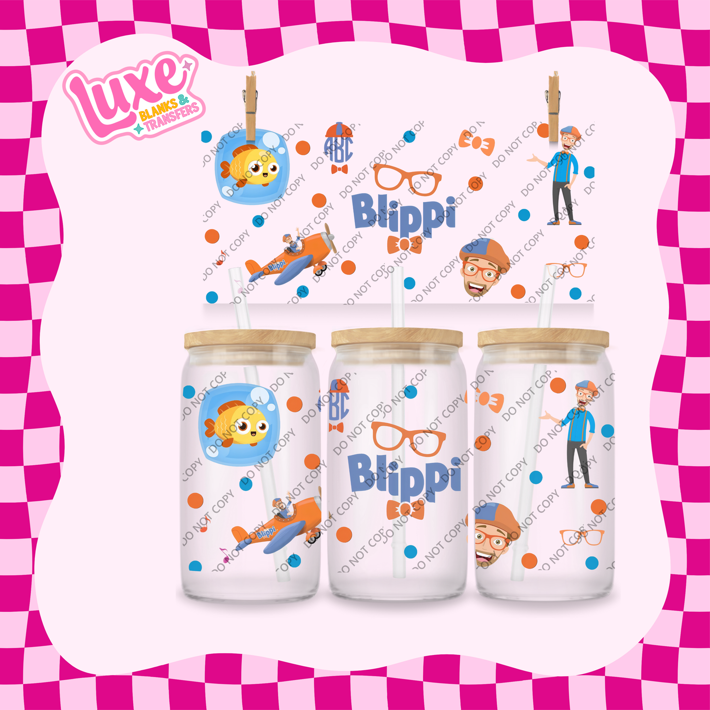 16oz UV DTF Wrap | Blip. Kids Show | #1923