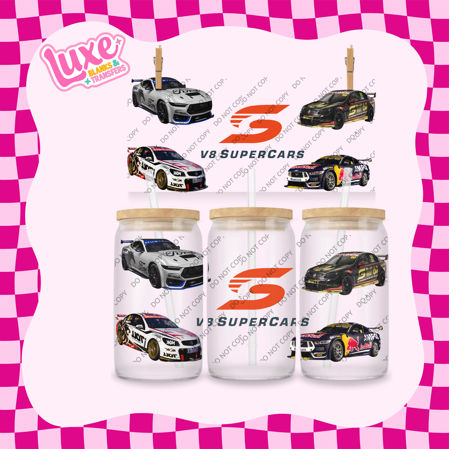 16oz UV DTF Wrap | V8 Supercars | #1928