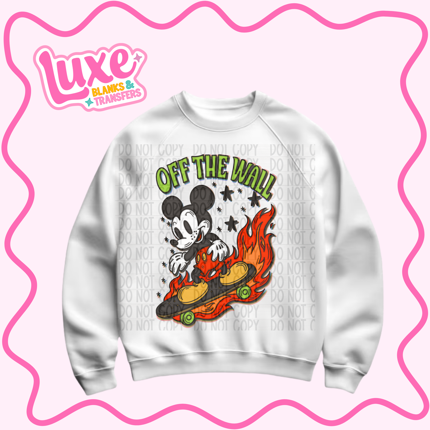 DTF Heat Transfer | Off The Wall Mick. | #1052