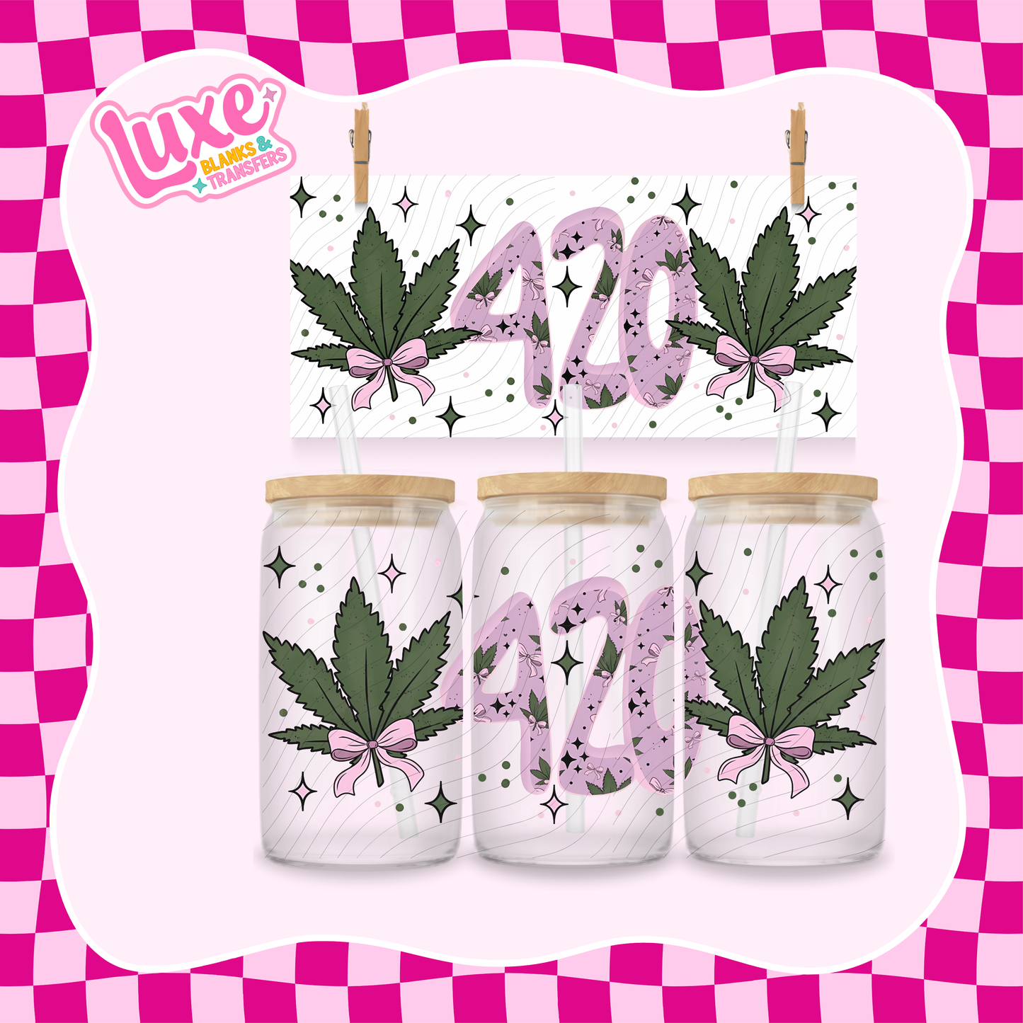 420 Leaf | 16oz UV DTF Wrap | #1443