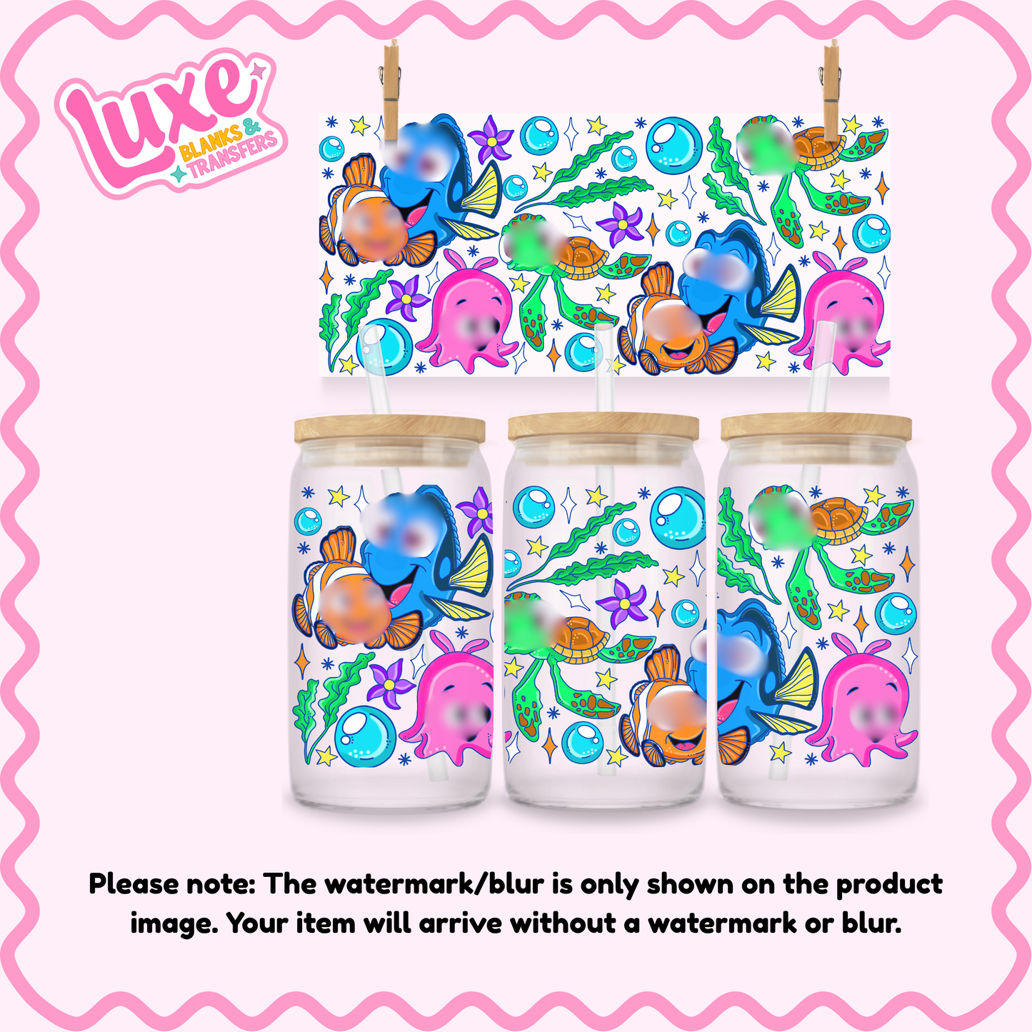 16oz UV DTF Wrap | Fish | #3697
