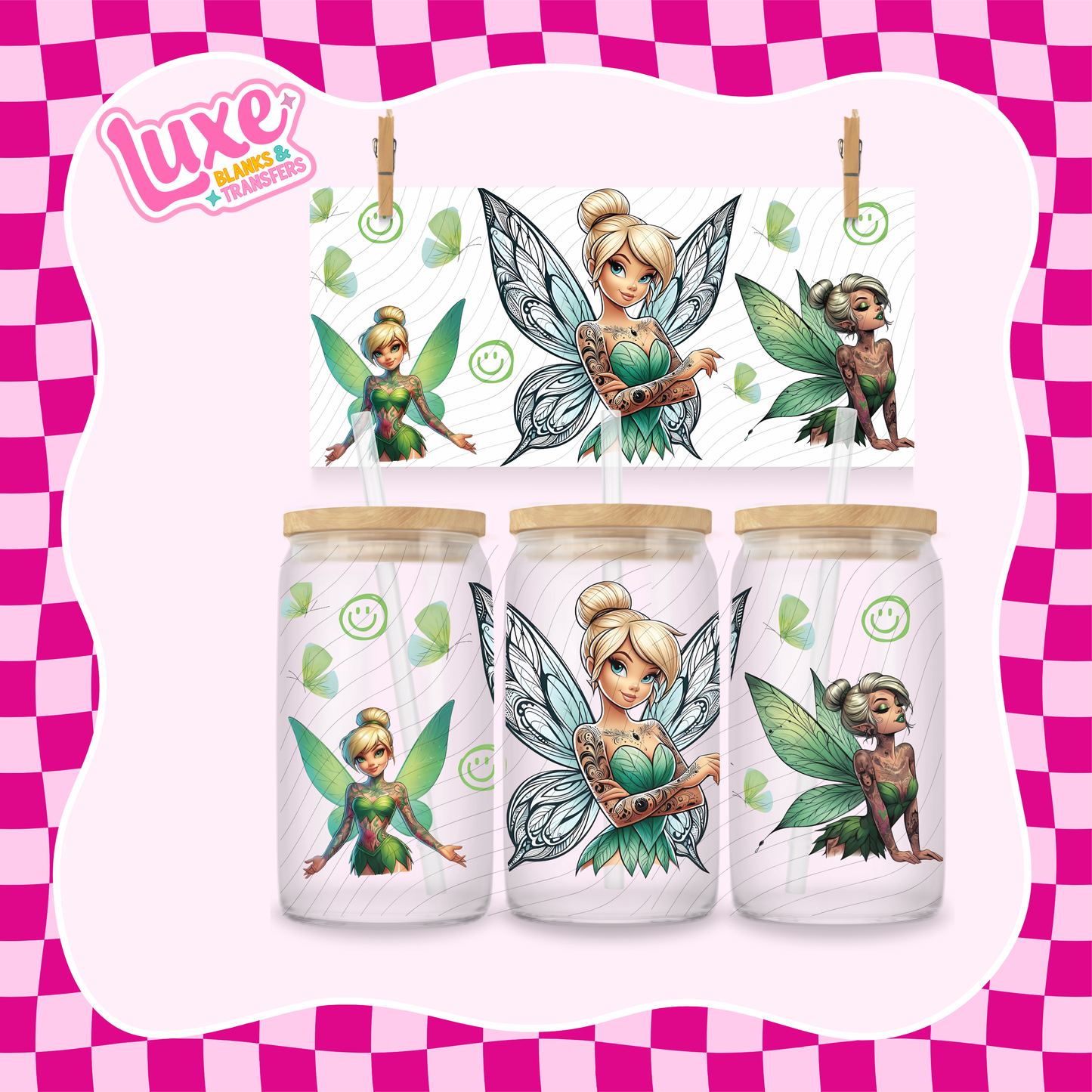 Tattoo Tink 2 | 16oz UV DTF Wrap | #1458