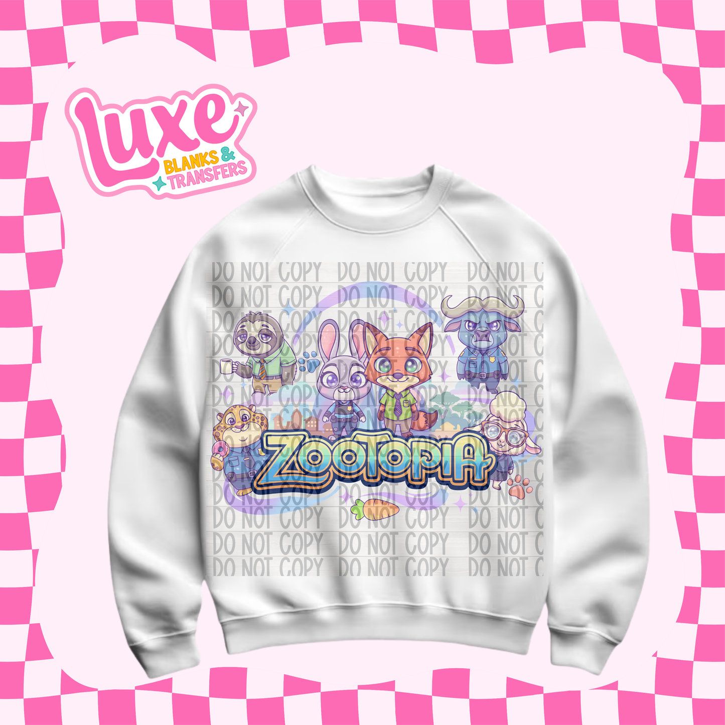 DTF Heat Transfer | Cutesy Zoo | #593
