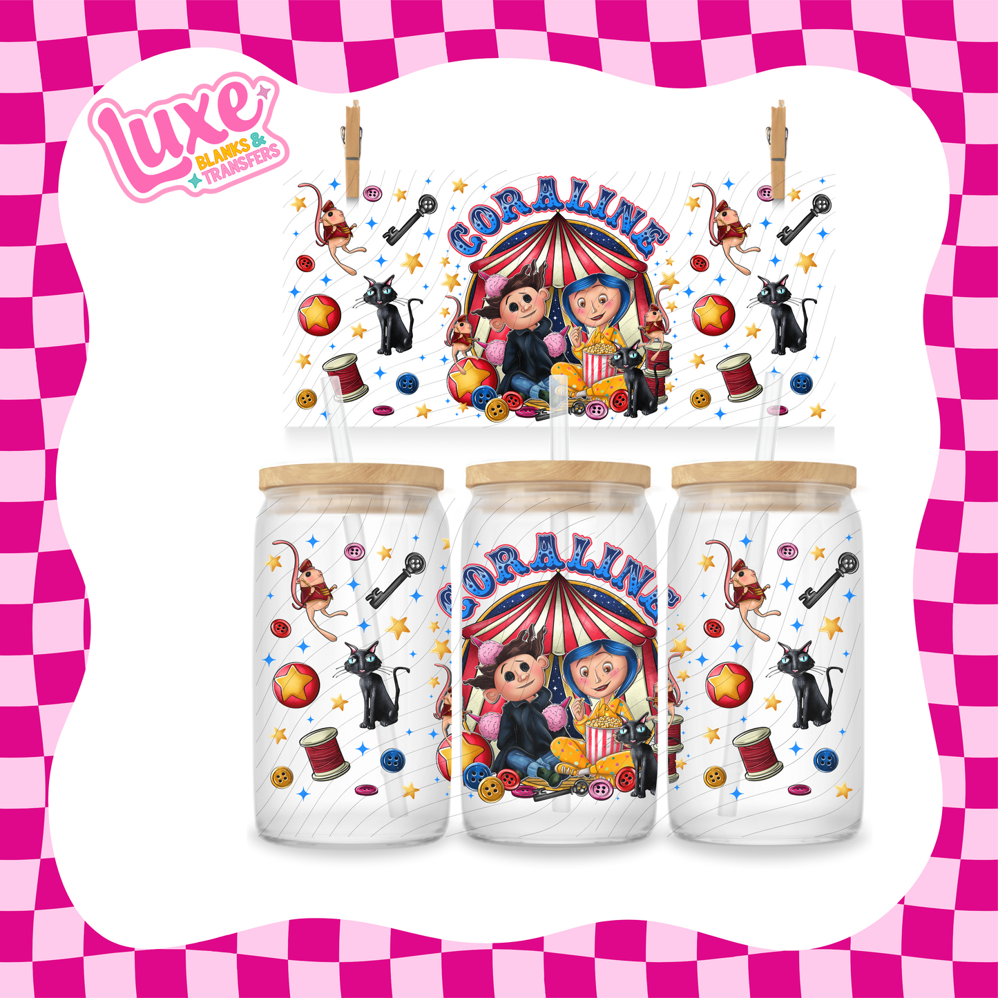 Cora Circus UV DTF Wrap (#961)