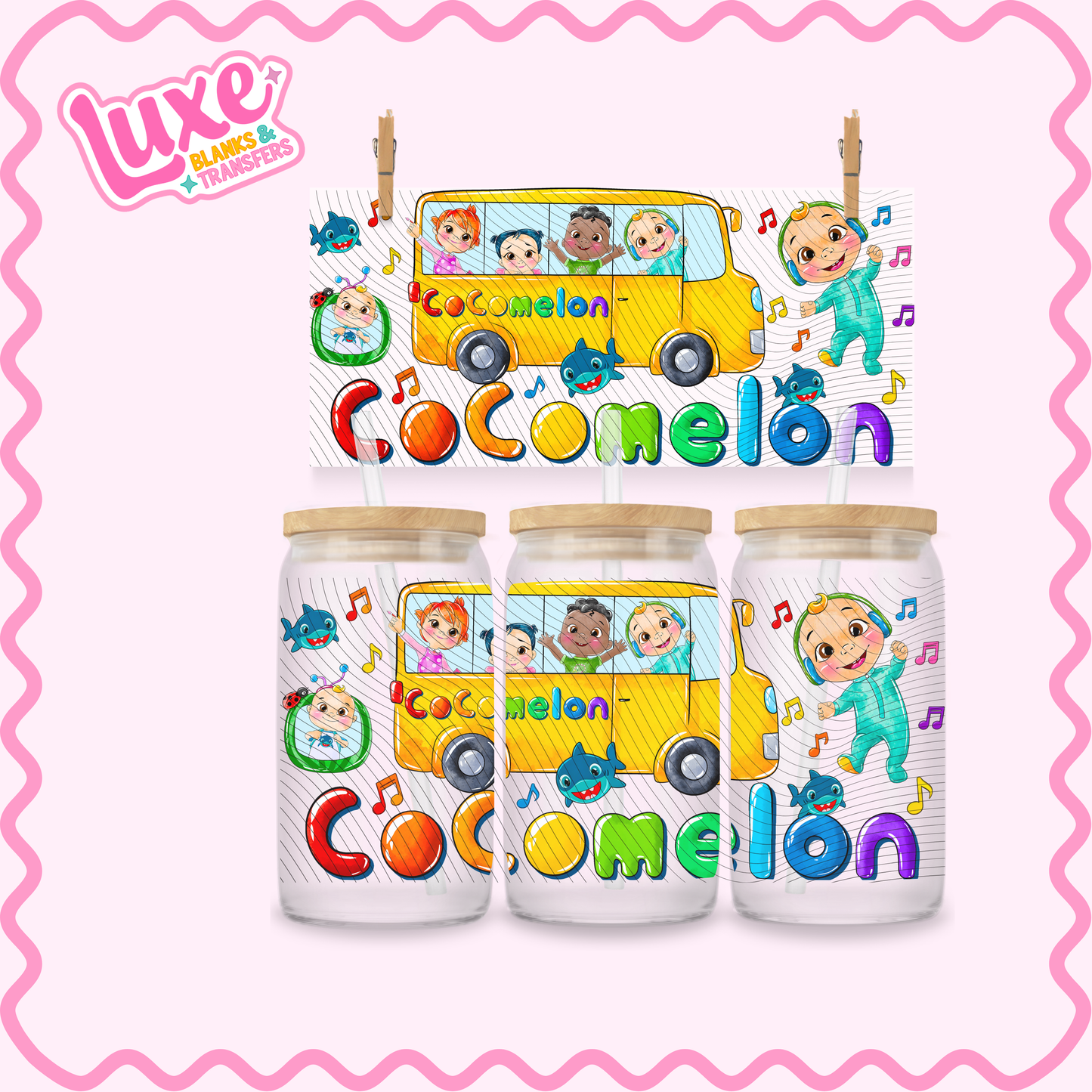 16oz UV DTF Wrap | Coco Kids Show | #3223