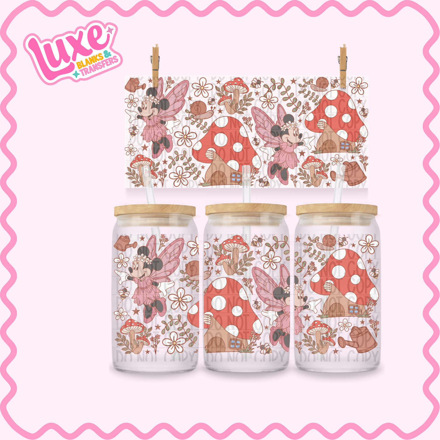 16oz UV DTF Wrap | Whimsy Mouse | #3406