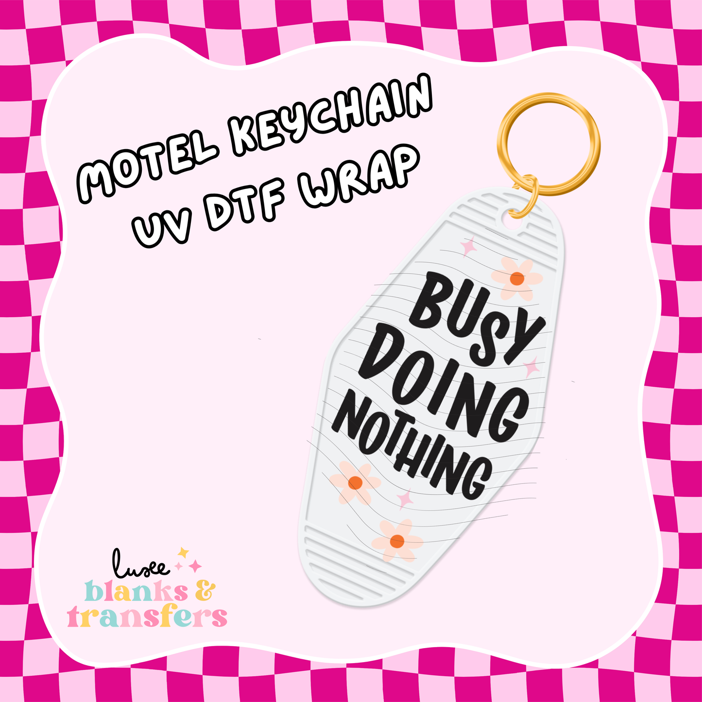 Motel Keychain UV DTF Wrap (#C34)