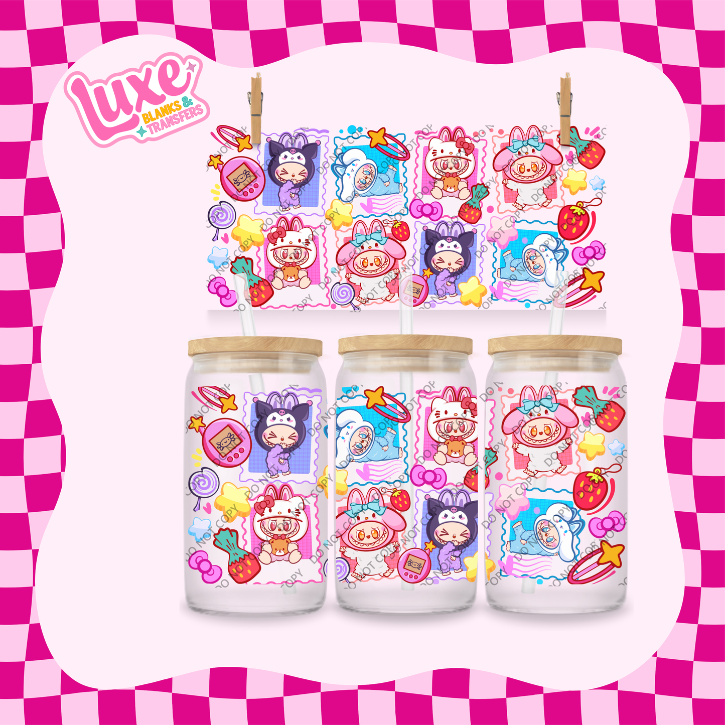 16oz UV DTF Wrap | San.rio Stamps | #1953