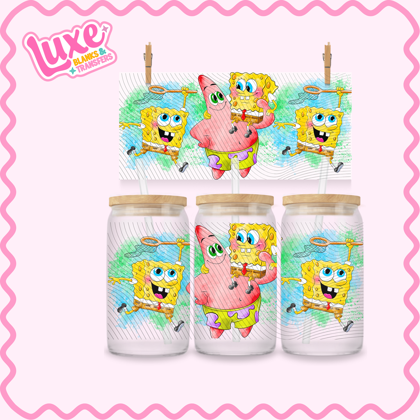 16oz UV DTF Wrap | Sponge & Pat | #3226