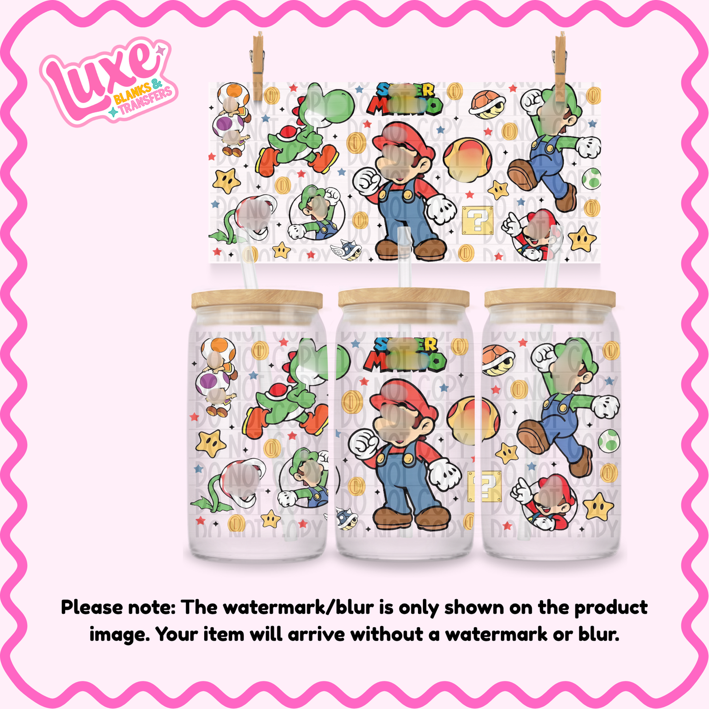 16oz UV DTF Wrap | Plumber Brothers Game | #N239
