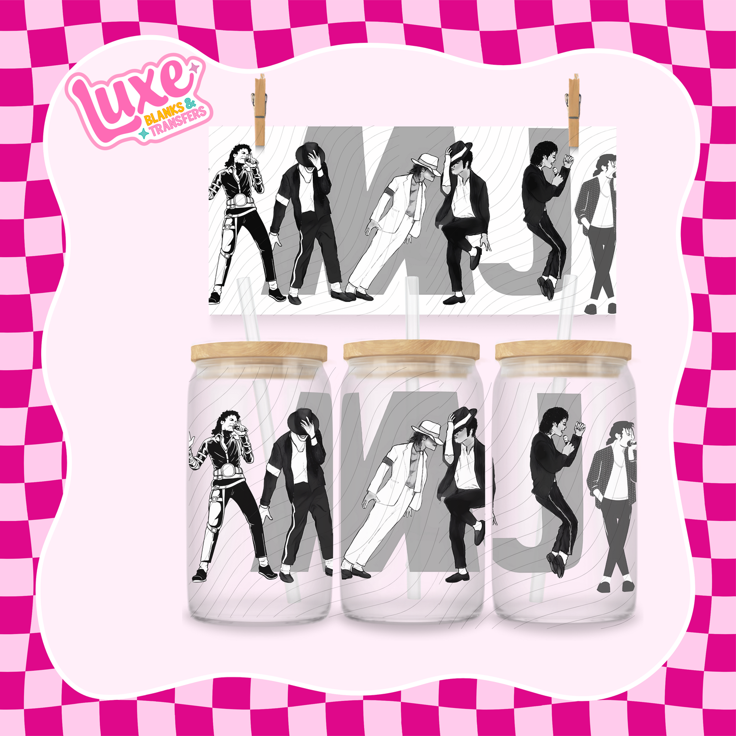 M.J Singer| 16oz UV DTF Wrap | #1473