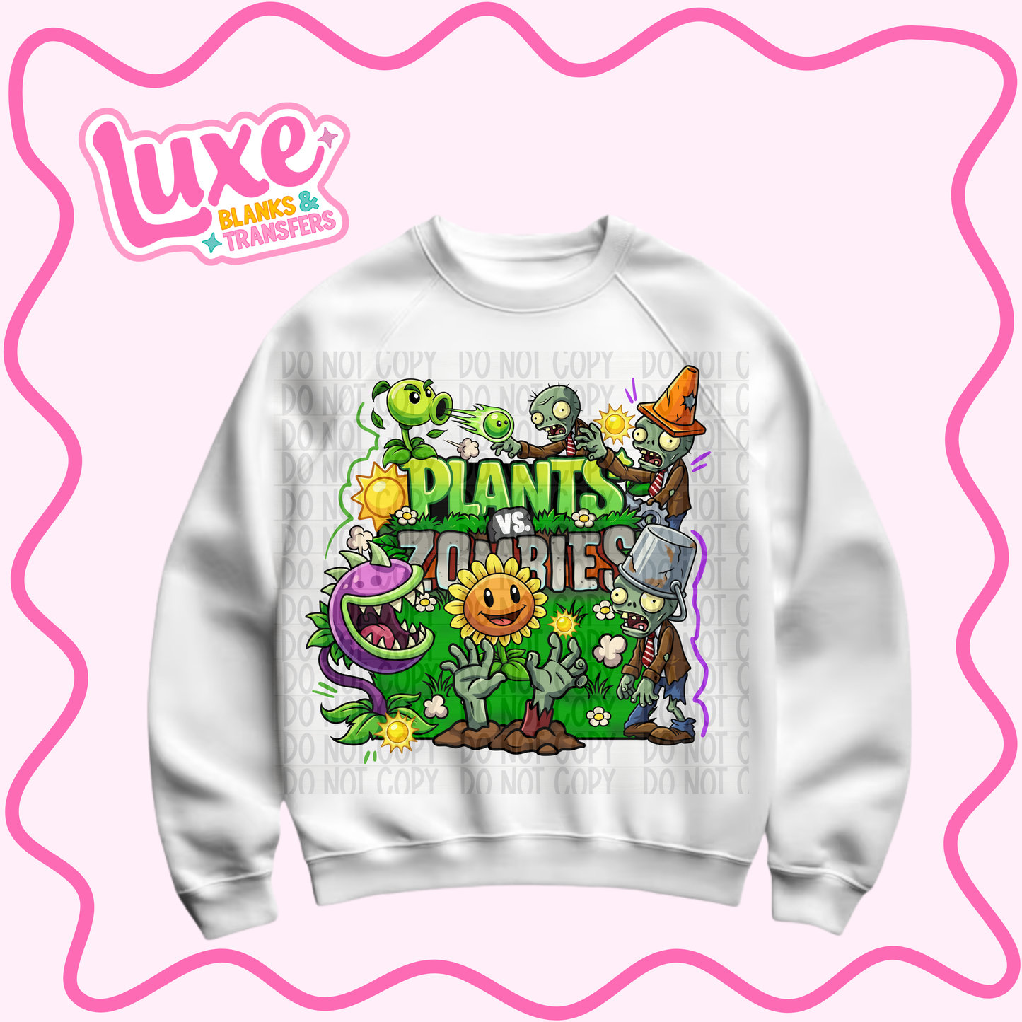 DTF Heat Transfer | Plants V Zombies | #1095
