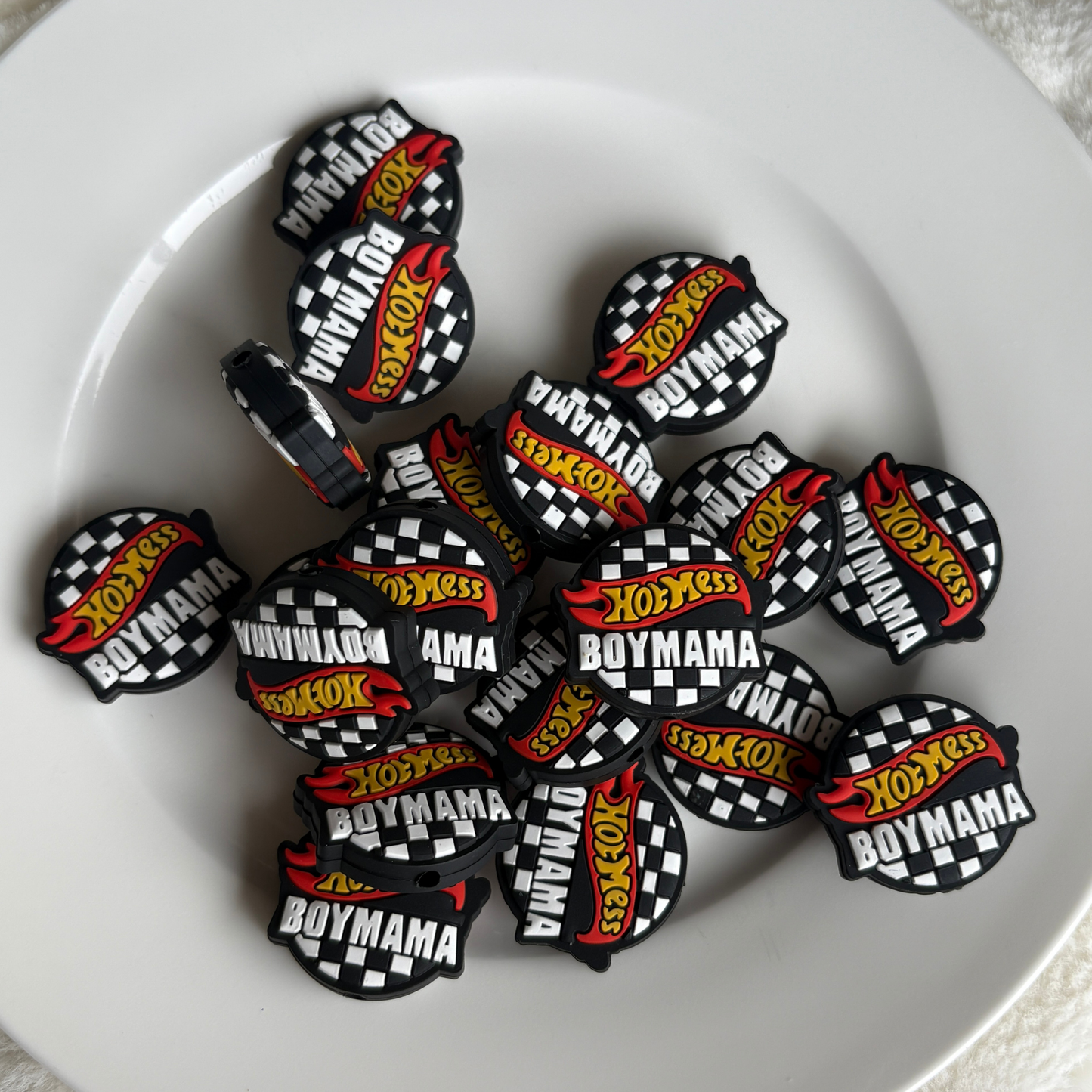 Hot Mess Boy Mama | Focal Bead