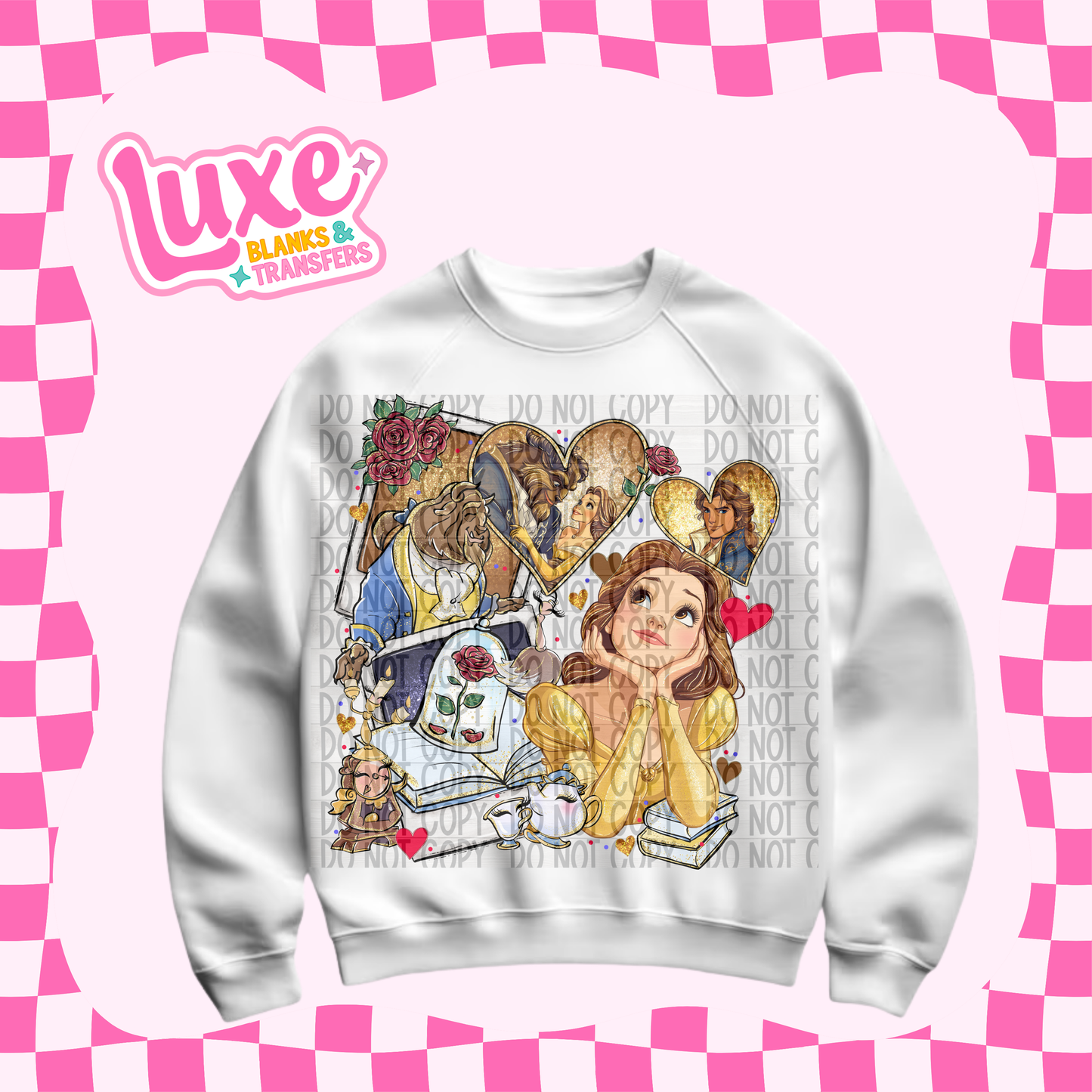 DTF Heat Transfer | Beauty Princess Polaroid | #621