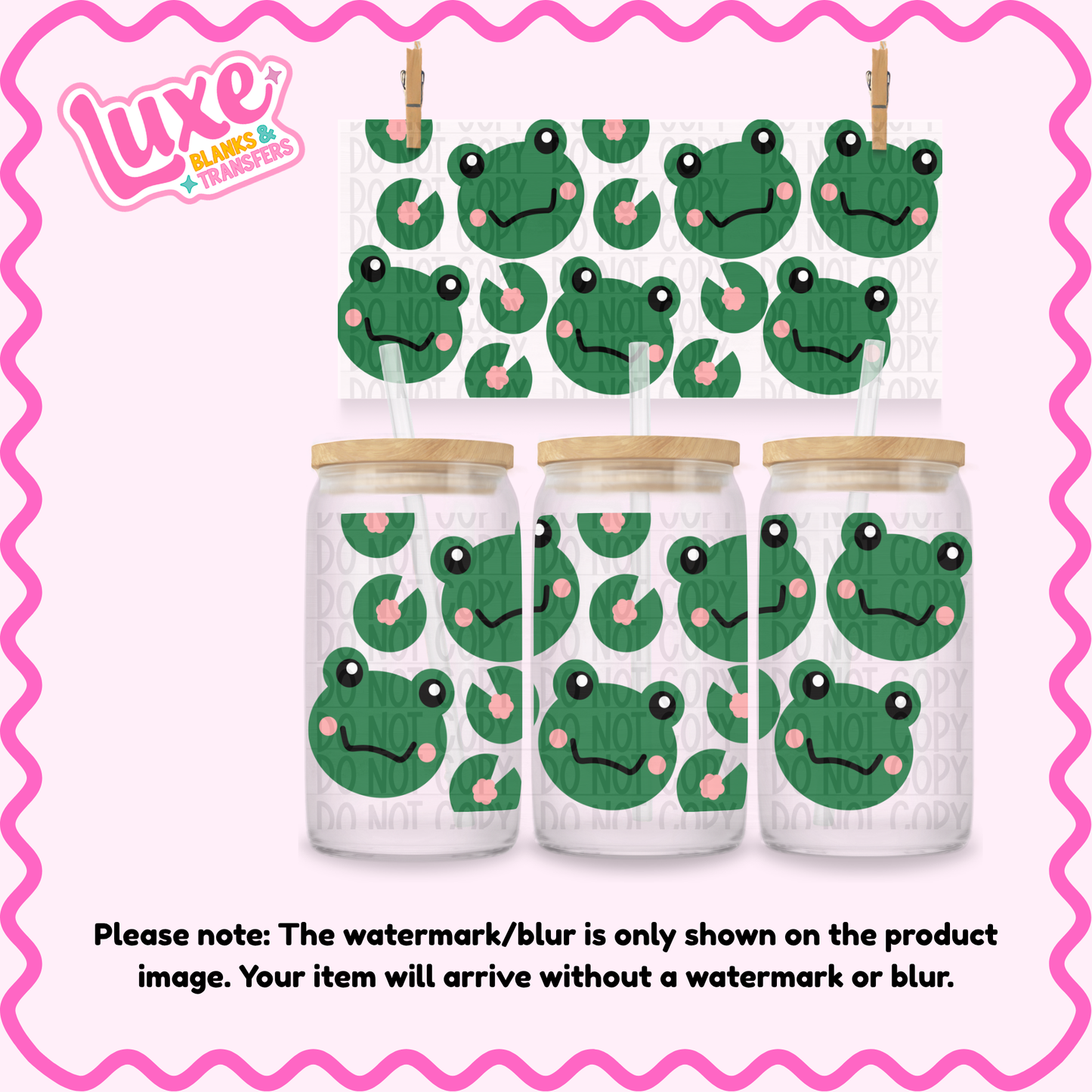 16oz UV DTF Wrap | Frogs | #4233