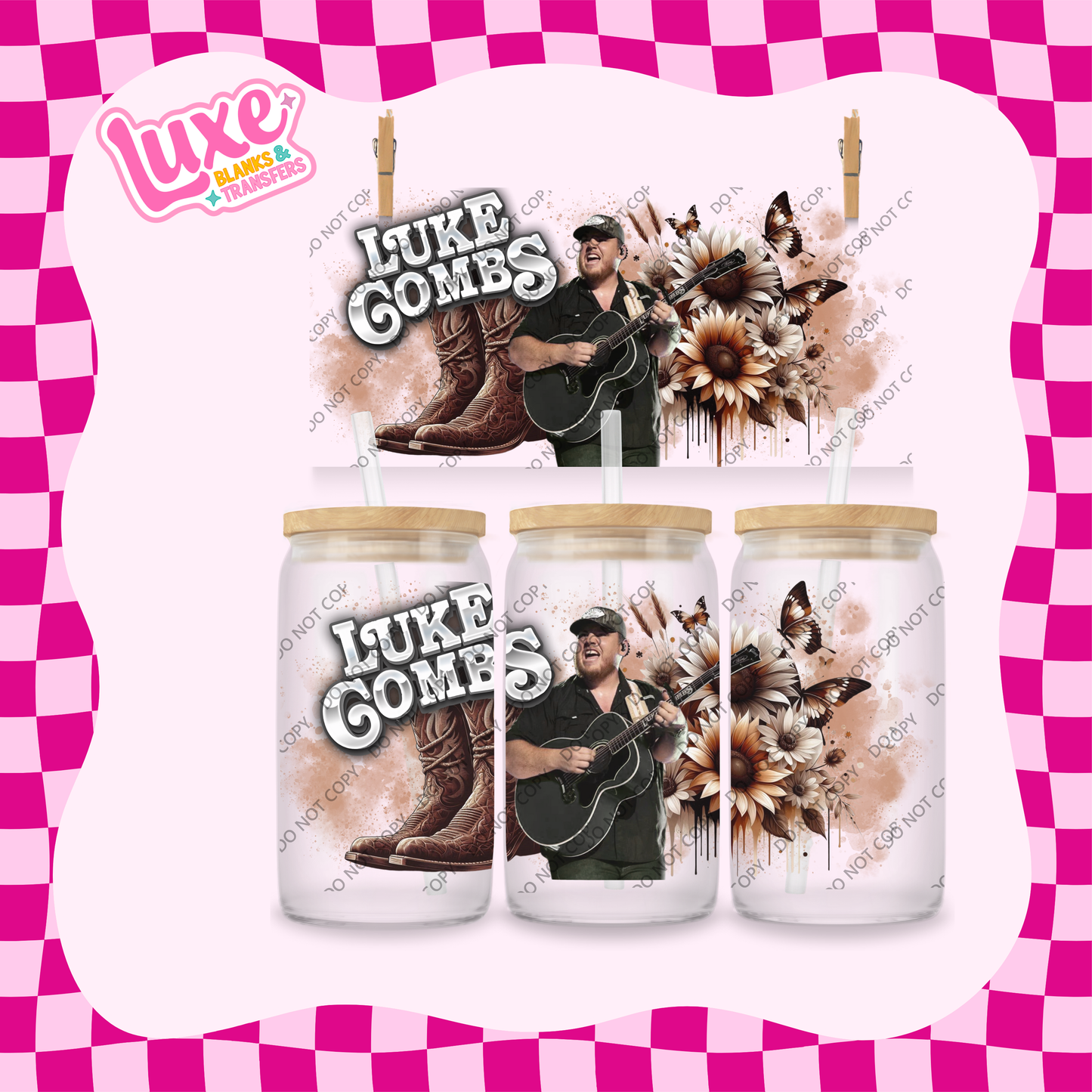 16oz UV DTF Wrap | Combs Rustic | #1979