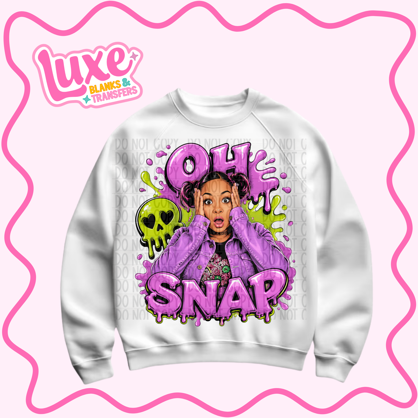 DTF Heat Transfer | Oh Snap Raven | #1104