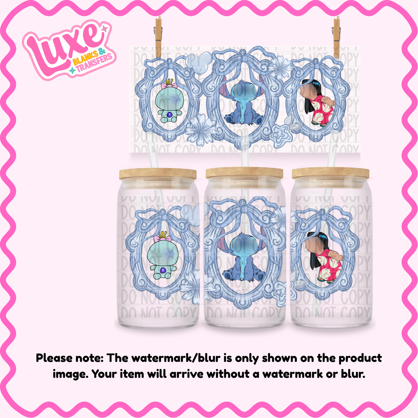 16oz UV DTF Wrap | Cutesy Al13n Frame | #3723