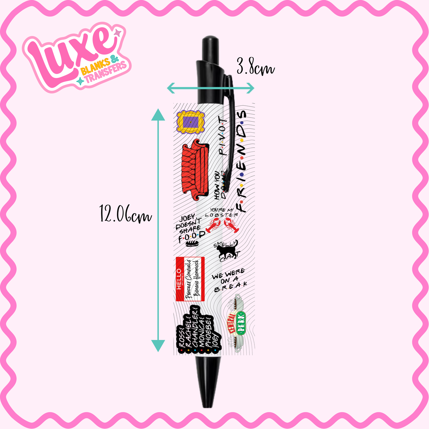 UV DTF Pen Wrap | Friends | #37